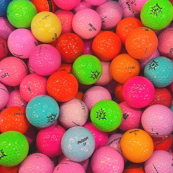 Pre-Owned 50 Color Mix AAA Recycled Golf Balls, by Mulligan Golf Balls