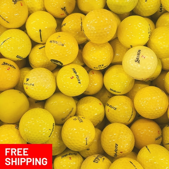 Pre-Owned 50 Yellow AAA Used Recycled Golf Balls, by Mulligan Golf Balls