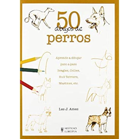 Pre-Owned 50 dibujos de perros (Spanish Edition) (Paperback) 9788425517341