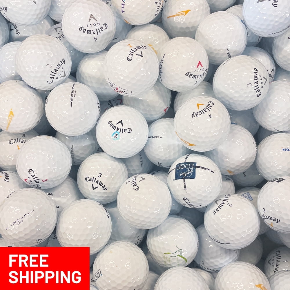 Pre-Owned 75 Callaway AAA Recycled Golf Balls, White, by Mulligan Golf Balls