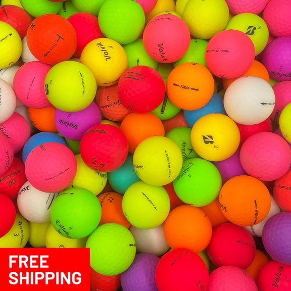 Pre-Owned 75 mixed Matte (pro line) AAA Recycled Golf Balls, by Mulligan Golf Balls