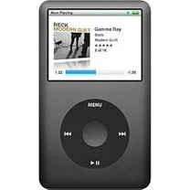 Pre-Owned 7th Gen iPod 160GB Black Classic, MP3 Audio/Video Player (Good)