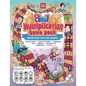 Pre-Owned 8-in-1 Multiplication Game Pack | MegaGeex: DIY Paperback