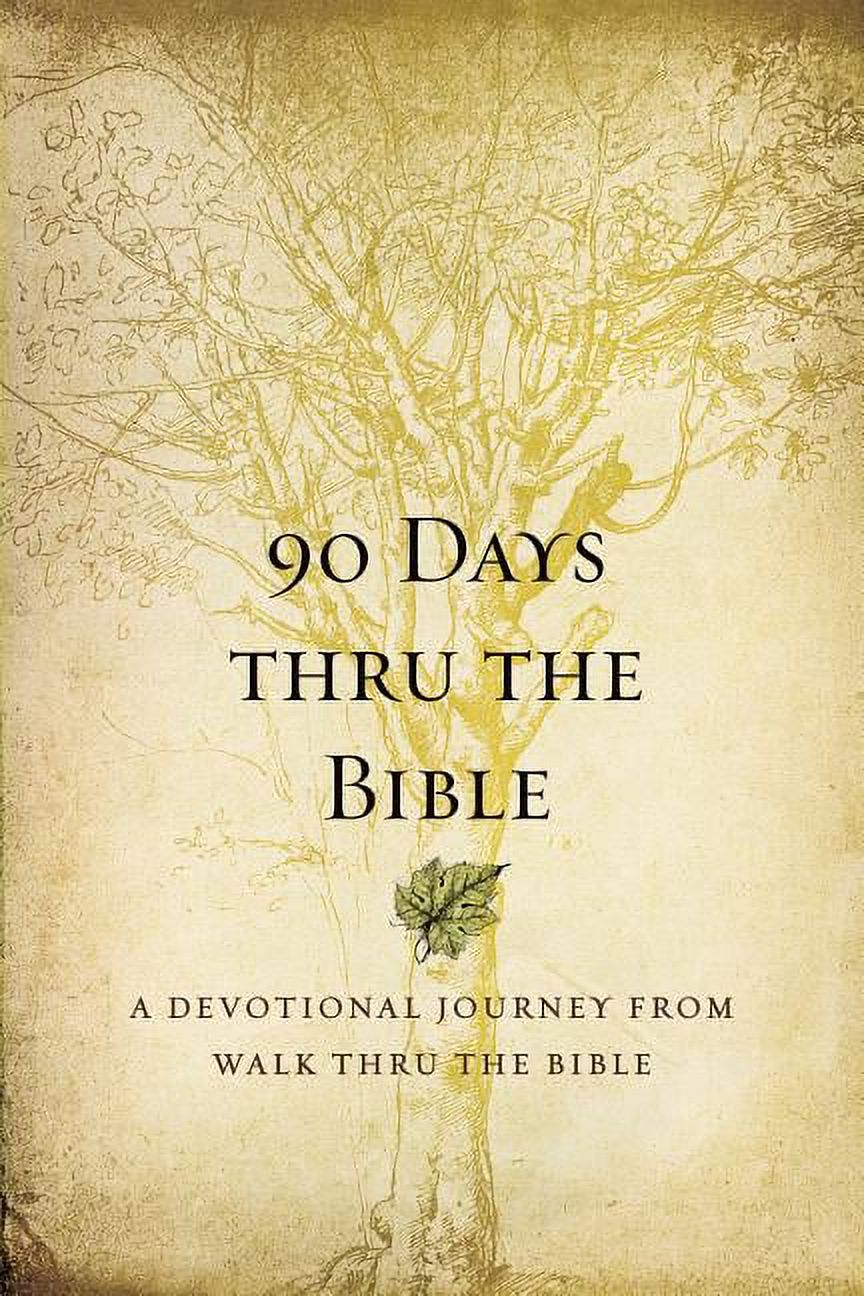 Pre-Owned 90 Days Thru the Bible: A Devotional Journey from Walk Thru the Bible (Paperback) by Chris Tiegreen, Walk Thru Ministries (Creator) - image 1 of 2