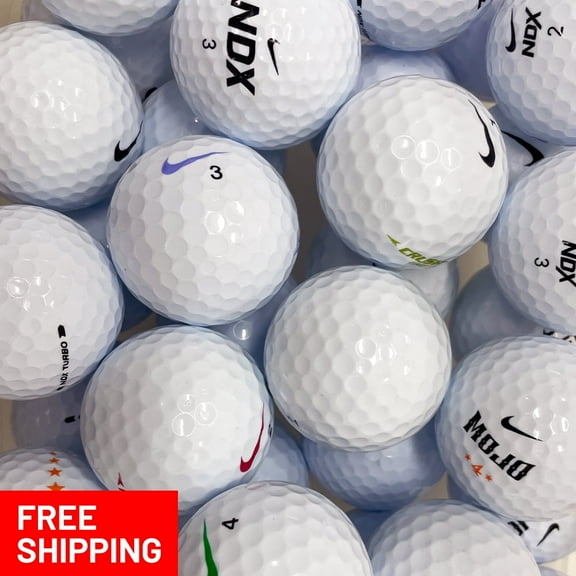 Pre-Owned 96 Nike 5A White Recycled Golf Balls, by Mulligan Golf Balls
