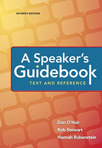 Pre-Owned A Speaker's Guidebook: Text and Reference (Spiral-bound) 1319059414 9781319059415