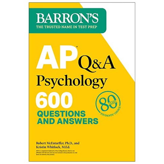 Pre-Owned AP Q&A Psychology, Second Edition: 600 Questions and Answers (Paperback) 1506288014 9781506288017
