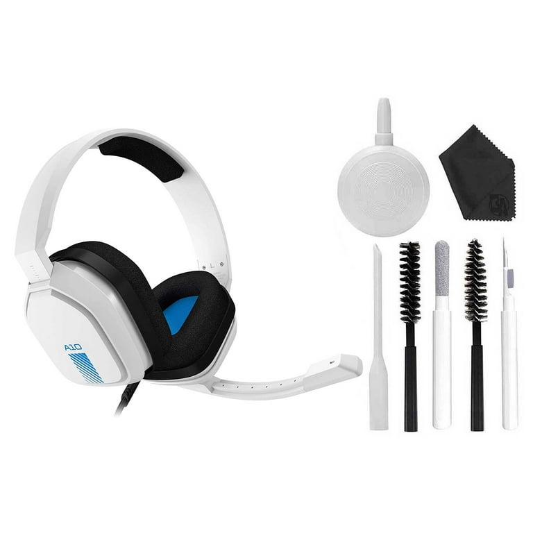 Pre Owned ASTRO Gaming A10 Wired Gaming Headset Lightweight and Damage Resistant 3.5 mm Audio Jack White Blue Refurbished Like New Walmart
