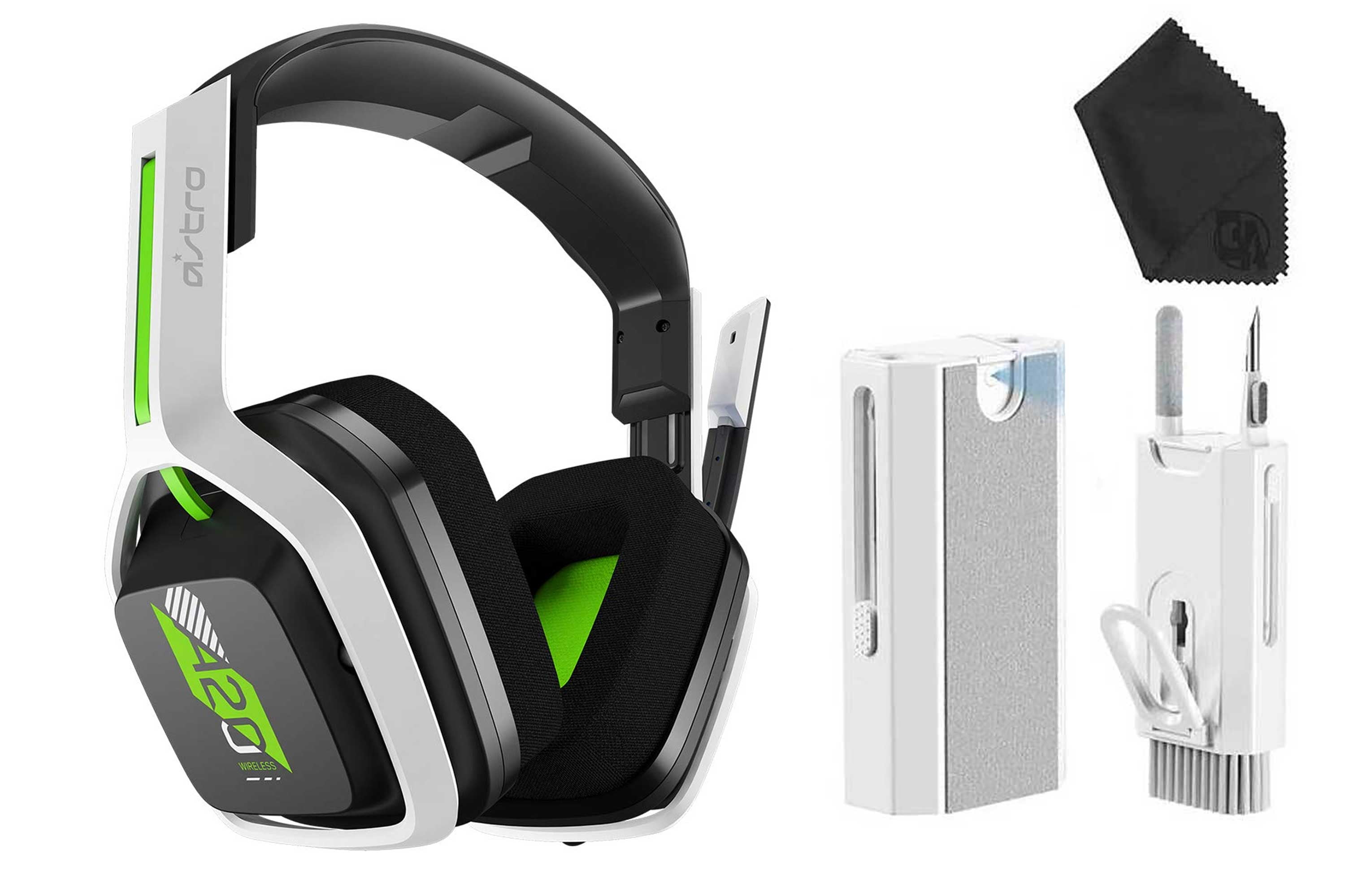 Pre Owned ASTRO Gaming A20 Wireless Headset Gen 2 for Xbox Series X S Xbox One PC Mac White Green Refurbished Like New Walmart
