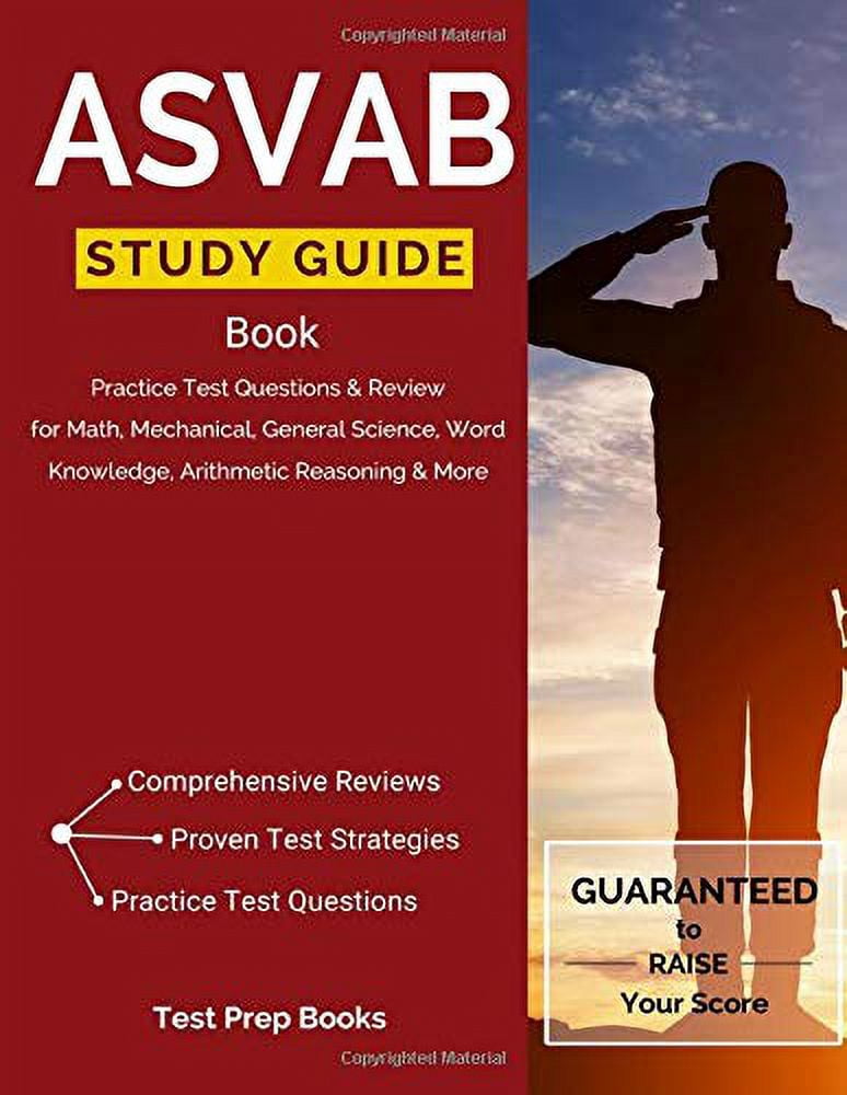 Pre-Owned ASVAB Study Guide Book: Practice Test Questions &amp; Review for Math, Mechanical, General ...