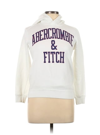 Abercrombie and fitch white sweatshirt clearance