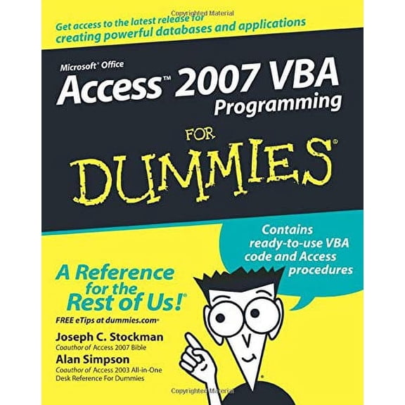 Pre-Owned Access 2007 VBA Programming FD (For Dummies) Paperback