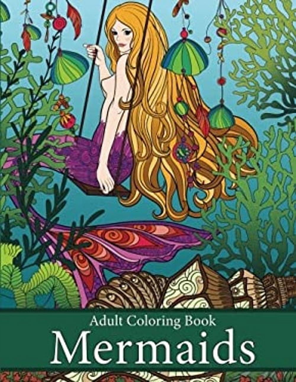 Adult Coloring Book : Mermaids: Life under the Sea (Paperback) 9781947771086