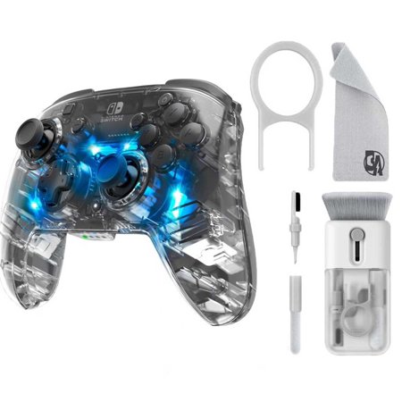 Pre-Owned Afterglow - Wireless Deluxe Controller For Switch - Multi With Cleaning Electric kit Bolt Axtion (Refurbished: Like New)