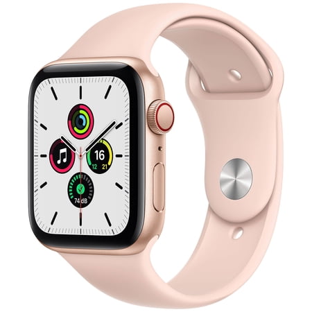 Pre-Owned Apple Watch SE (GPS) + Cellular 40mm Gold Aluminum Case with Pink Sport Band (Good)