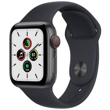 Restored Apple Watch SE (GPS) Cellular 40 mm Space Gray Aluminum Case with Black Sport Band (Refurbished)