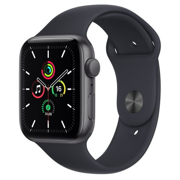 Pre-Owned Apple Watch 44 mm SE (GPS+ Cellular ) - Space Gray Aluminum Case with Black Sport Band (Fair)
