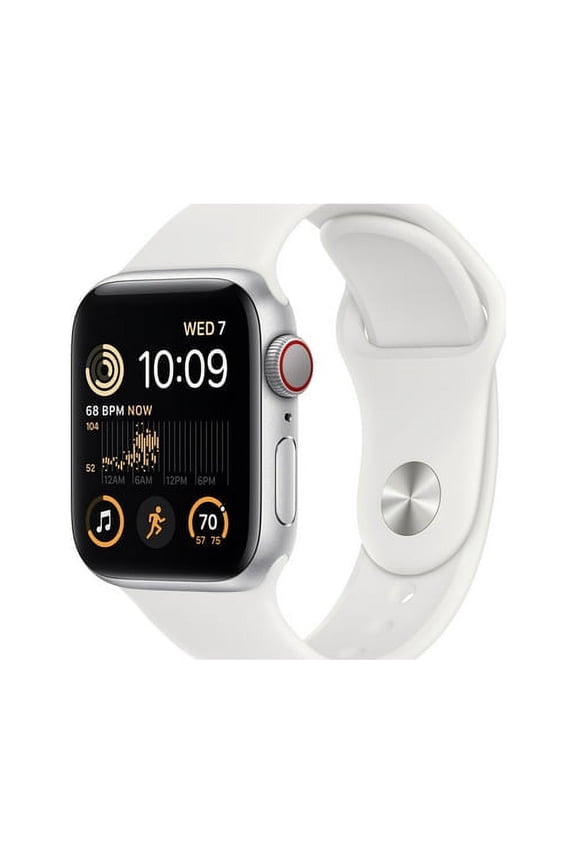 Pre-Owned Apple Watch SE (2nd Gen) - Cellular + GPS - 40mm- Starlight Aluminum case with Starlight Sport Band - S/M