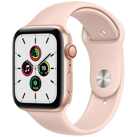 Pre-Owned Apple Watch SE 40mm GPS Cellular Unlocked - Gold Aluminum Case - Pink Sport Band (2020) - Fair
