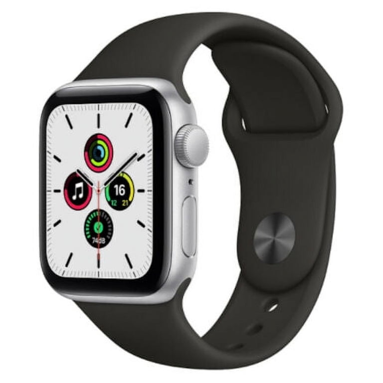 Pre-Owned Apple Watch SE GPS 44 mm Silver Aluminium Black Pre-Owned Apple Watch SE GPS 44 mm Silver Aluminium Black