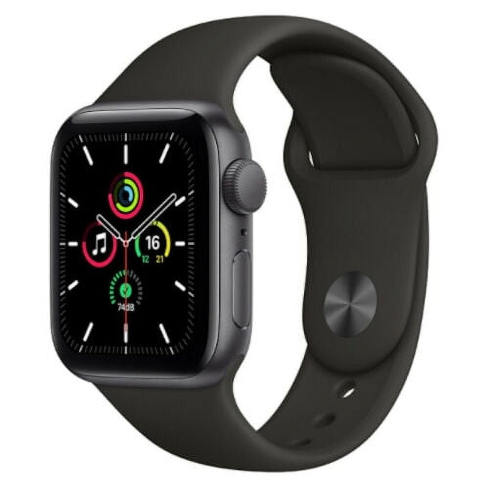 Pre-Owned Apple Watch SE GPS + Cellular 44 mm Space Gray Aluminium Black Sport Band