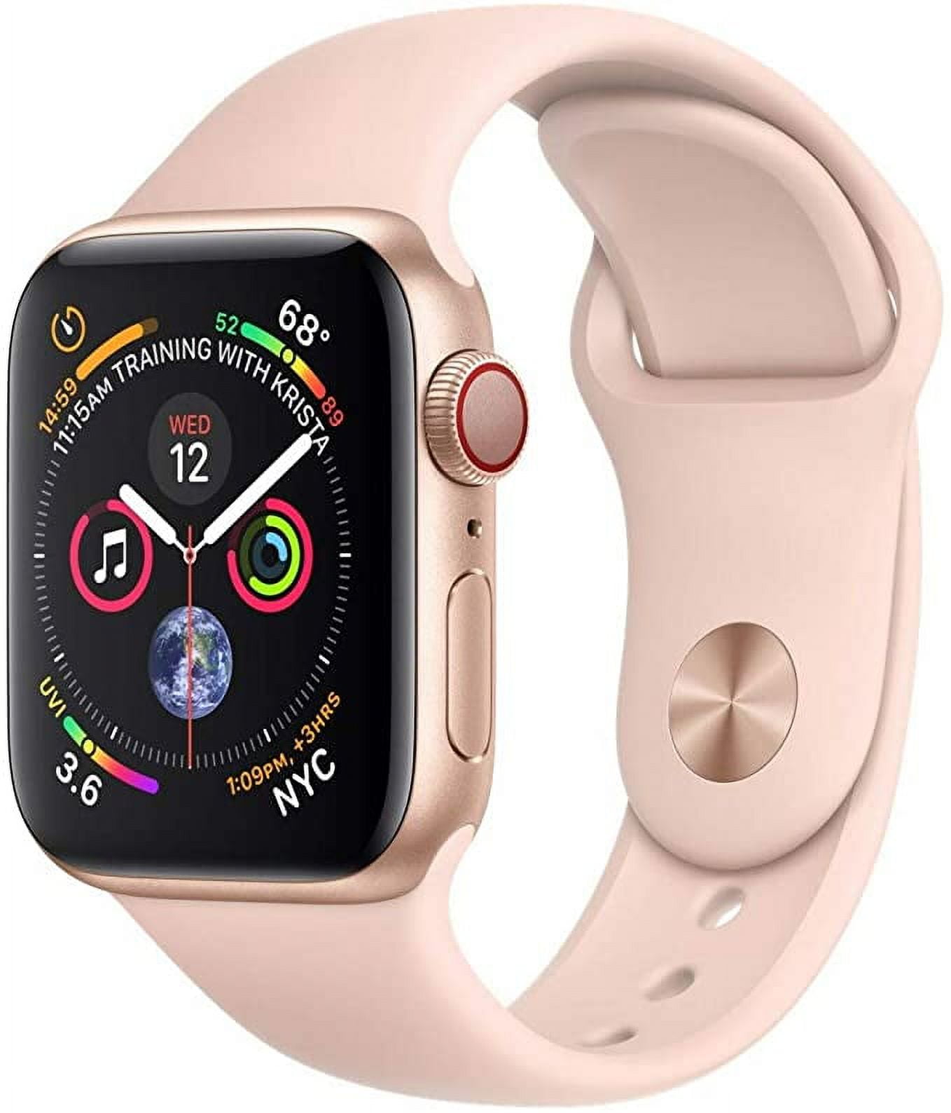 Pre-Owned Apple Watch Series 4 44MM Rose Gold - Aluminum Case - GPS + Cellular - Pink Sand Sport Band (Refurbished Grade B)