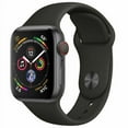 thumbnail image 1 of Pre-Owned Apple Watch Series 4 44mm GPS + Cellular 4G LTE - Space Gray - Black Sport Band, 1 of 1