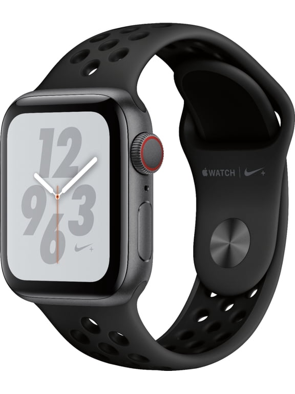 Pre-Owned Apple Watch Series 4 44mm (GPS + Cellular) Nike Edition Aluminum Case, Space Gray, 1-Pack