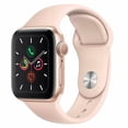 thumbnail image 1 of Pre-Owned Apple Watch Series 5 40mm GPS Aluminum Gold Case Pink Sport Band Smartwatch, 1 of 2