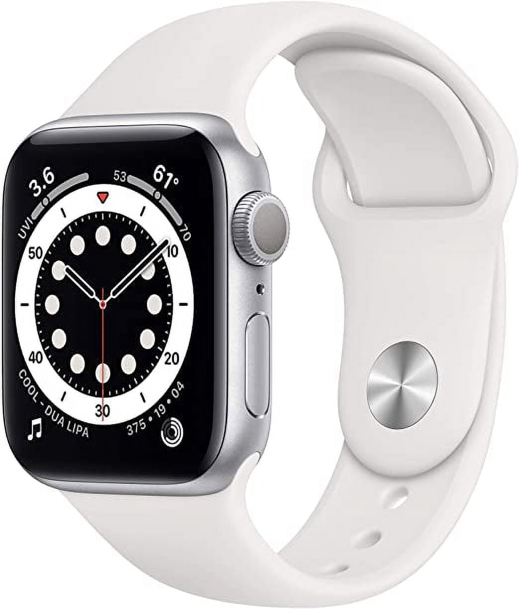 Apple Watch Series 6 40MM Silver - Aluminum Case - White Sport Band (Good)