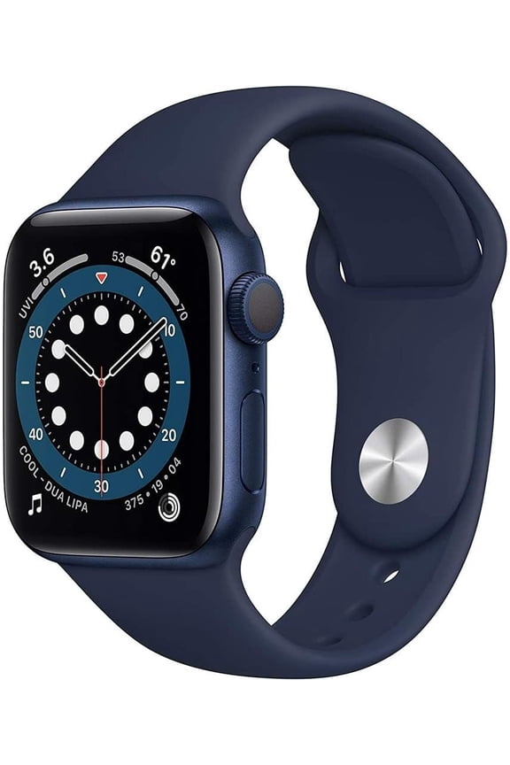 Pre-Owned Apple Watch Series 6 40mm GPS - Blue Aluminum Case - Navy Sport Band