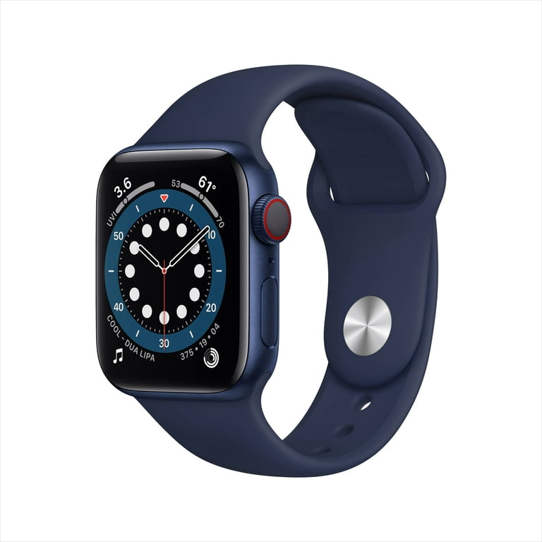 Restored Apple Watch Series 6 GPS + Cellular, 40mm Blue Aluminum
