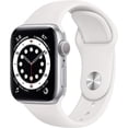 thumbnail image 1 of Pre-Owned Apple Watch Series 6 44MM Silver - Aluminum Case - White Sport Band (Good), 1 of 4