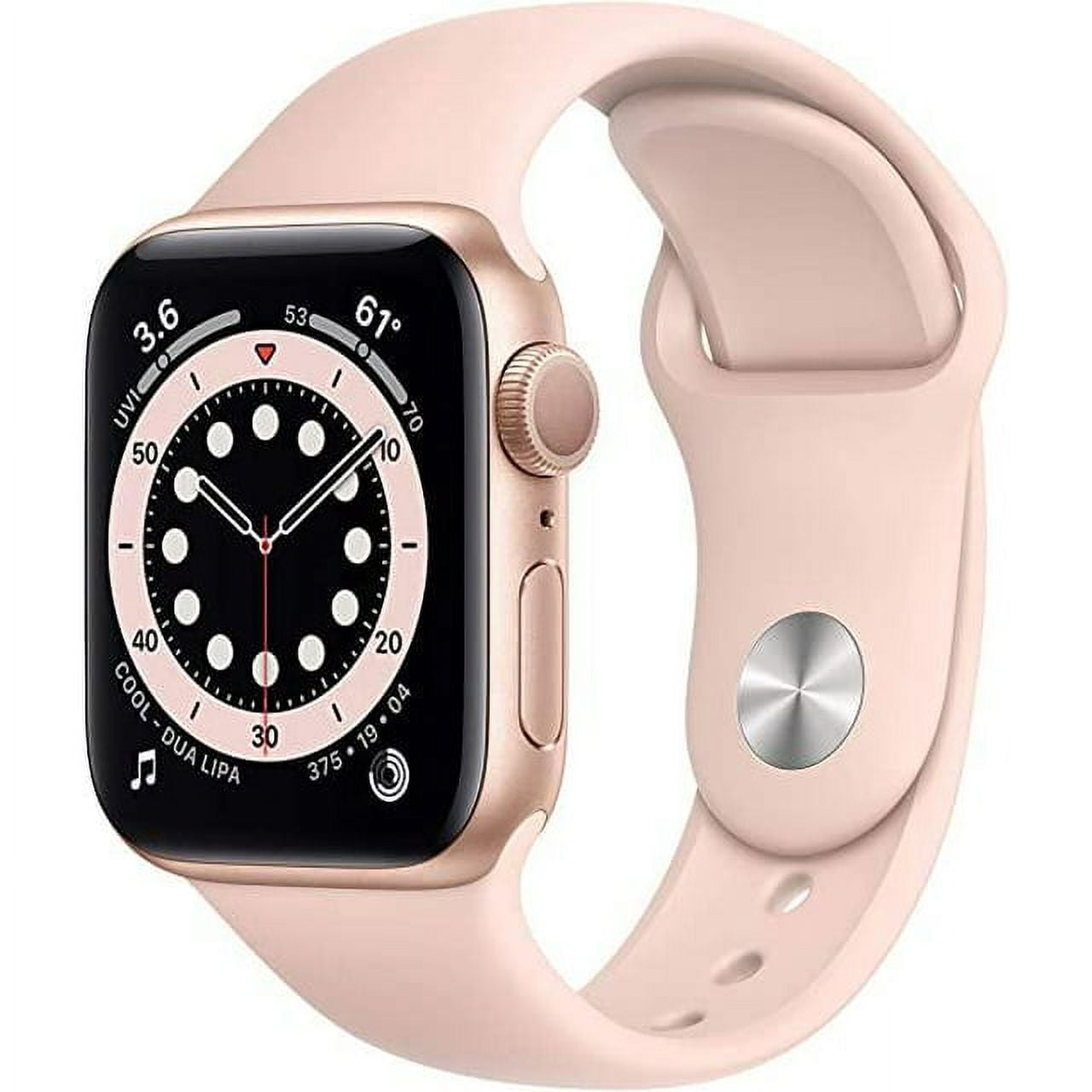 Pre-Owned Apple Watch Series 6 44mm GPS - Gold Aluminum Case - Pink Sport Band (2020)