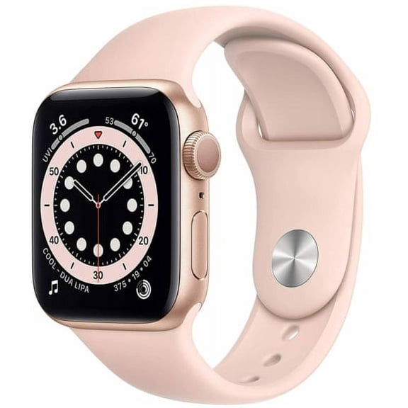 Pre-Owned Used Apple Watch Series 6 (GPS) 40mm Gold Aluminum Case with Pink Sand Sport Band - MG123LL/A (Good)