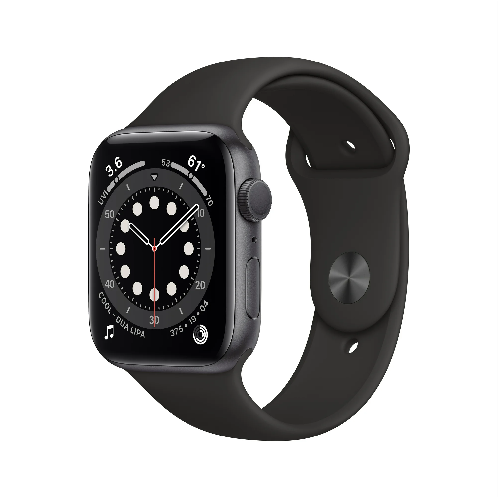 Pre-Owned Apple Watch Series 6 (GPS, 44mm) - Space Gray Aluminum Case with Black Sport Band