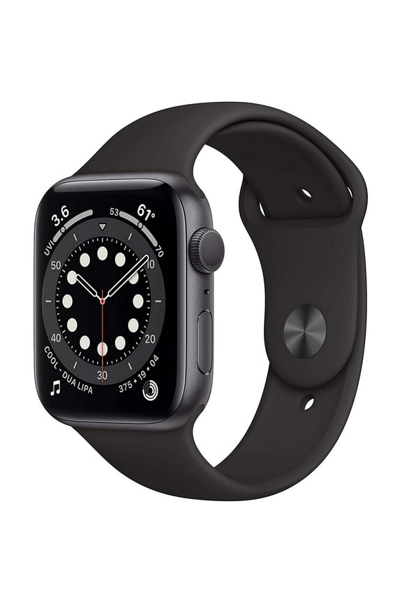 Pre-Owned Apple Watch Series 6 (GPS, 44mm) - Space Gray Aluminum Case with Black Sport Band