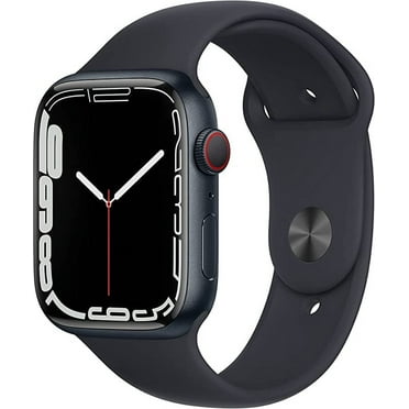 Pre-Owned Apple Watch Gen 7 Series 7 Cell 45mm Midnight Aluminum - Midnight Sport Band MKJ73LL/A (Good)
