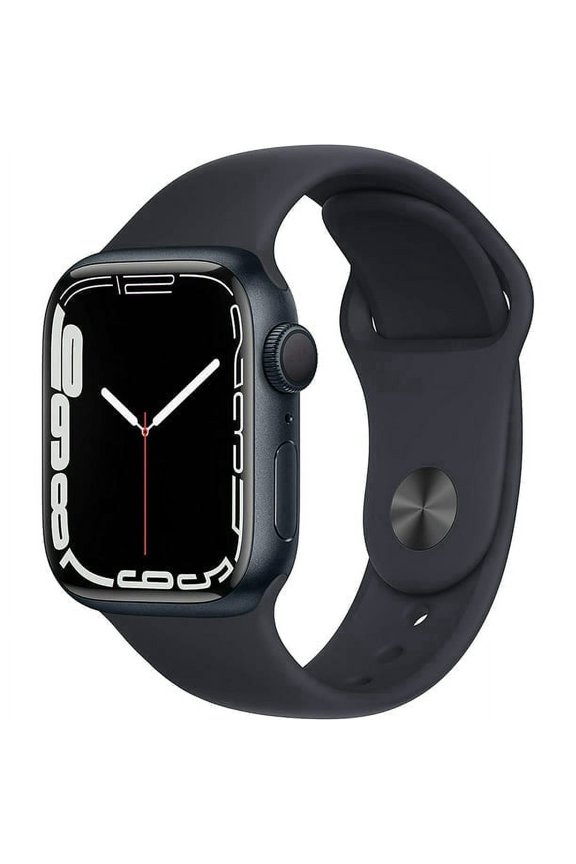 Pre-Owned Apple Watch Series 7 45mm GPS + Cellular Midnight Aluminum Case - Midnight Sport Band