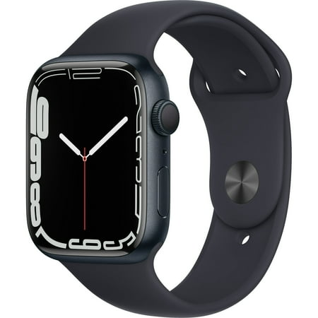 Pre-Owned Apple Watch Series 7 45mm GPS Midnight Aluminum Case - Midnight Sport Band