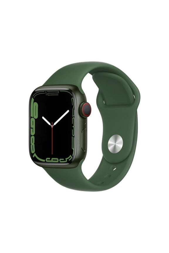 Pre-Owned Apple Watch Series 7 - GPS + Cellular - Green Aluminum Case with Olive Sport Band - 41mm - Grade B
