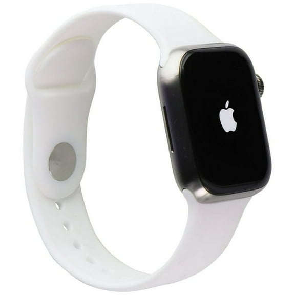 Pre-Owned Apple Watch Series 7 (GPS + LTE) A2476 (41mm) Titanium / White Sp Band