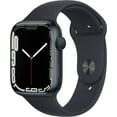 thumbnail image 1 of Pre-Owned Apple Watch Series 7, GPS Only, 45MM, Midnight Aluminum Case with Midnight Sport Band - MKN53LL/A, 1 of 4