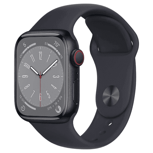 Restored Apple Watch Series 8 - 45mm - Aluminum - Midnight - LTE - Refurbished - Like New