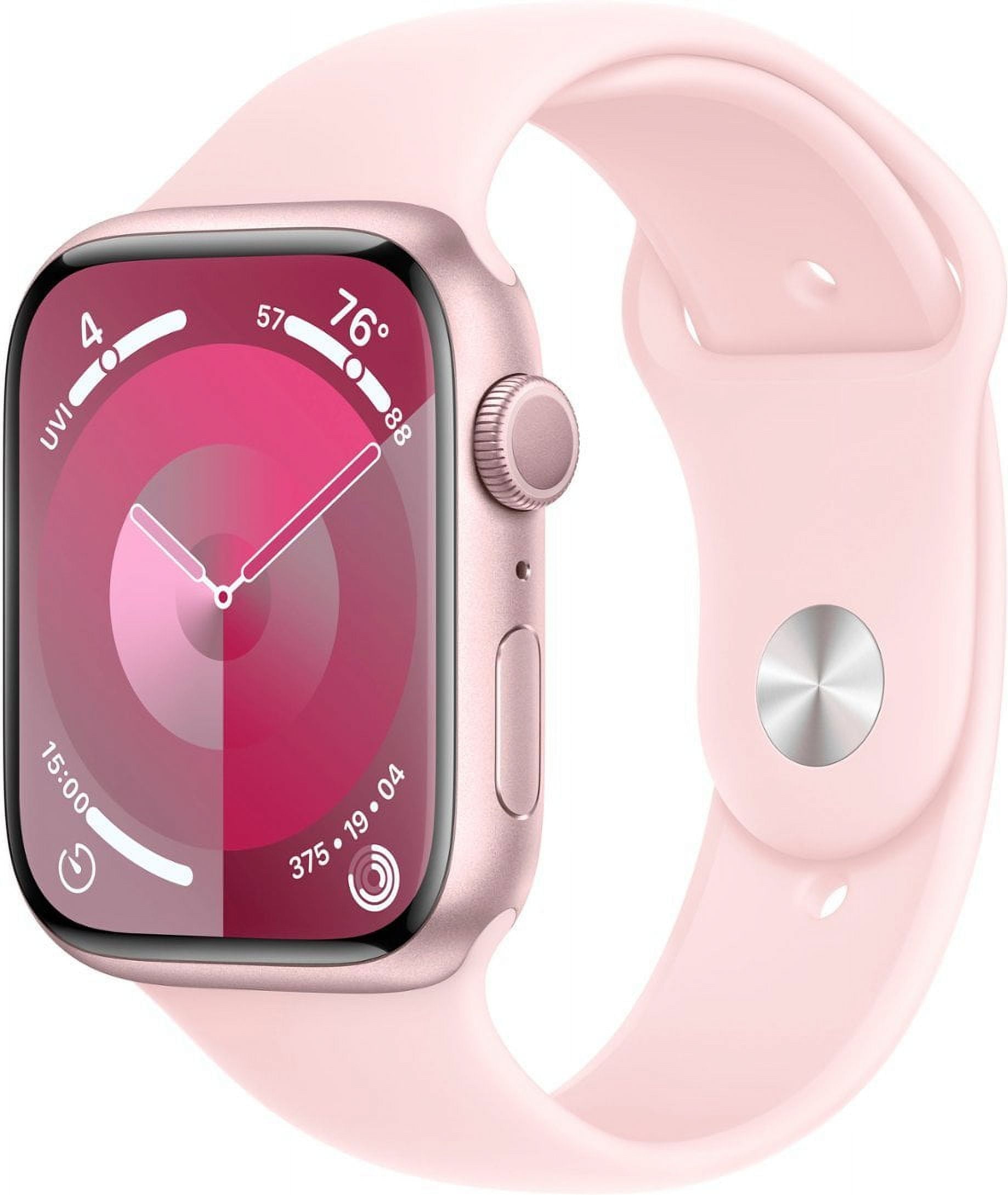 Pre-Owned Apple Watch Series 9 GPS 41mm Pink Aluminum Case with Light Pink Sport Band - M/L (Good)