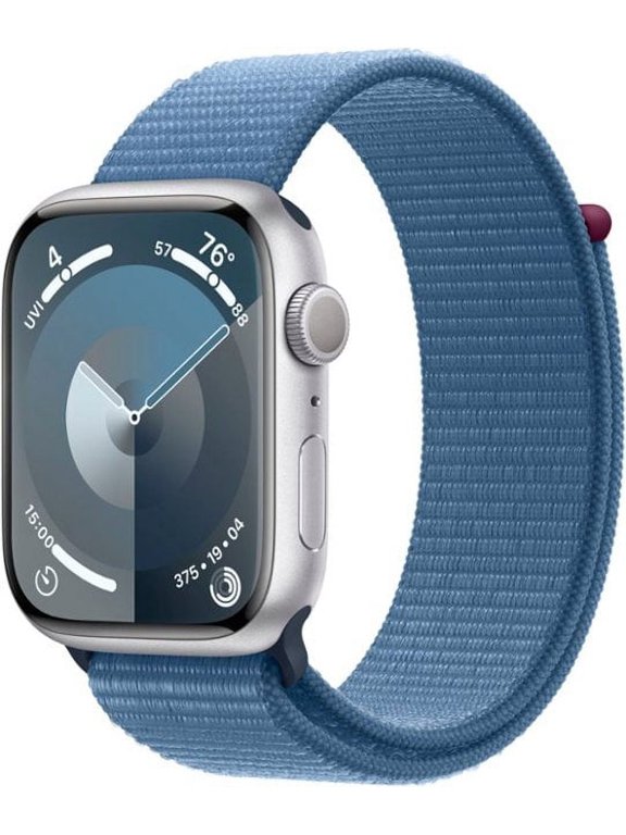 Pre-Owned Apple Watch Series 9 GPS 41mm Silver Aluminum Case with Winter Blue Sport Loop