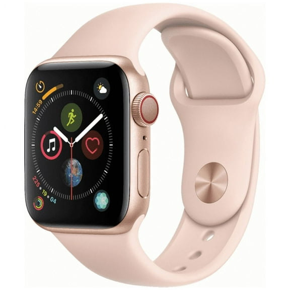 Pre-Owned Apple, Watch Series SE, (GPS + Cellular), Smart Watches, Aluminum Case, 1 Pound, iOS, Gold/40mm, 1, 1, 1