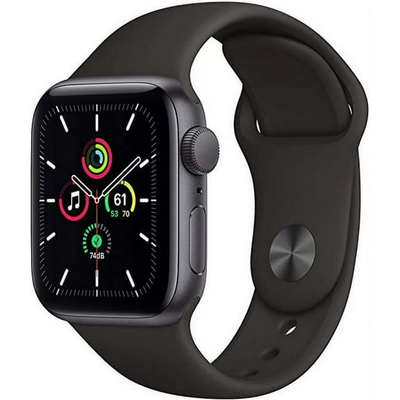 Pre-Owned Apple Watch Series SE GPS, 40mm Space Gray Aluminum Case with Black Sport Band