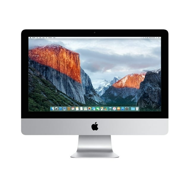 Pre-Owned Apple iMac 21.5" FHD All-in-One Computer, Intel Core i5-5250U, 8GB RAM, 1TB HD, Mac OX X 10.11 , Silver, MK142LL/A