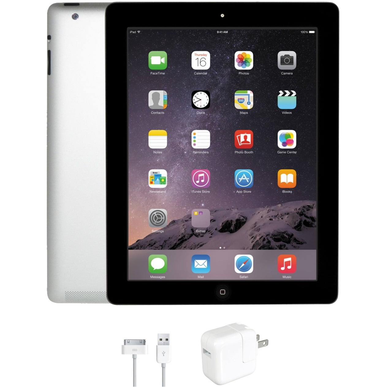 Pre-Owned Apple iPad 2 16GB, WiFi, Black, 1 Year Warranty (A1395, B0013FRNKG, IPAD2B16, MC769LL/A) (Good)